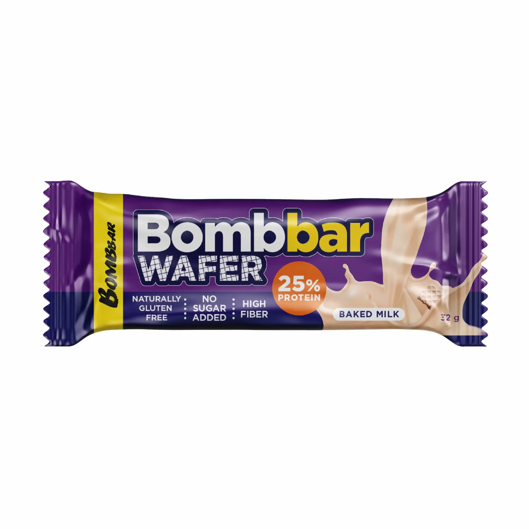 ТМ "BOMBBAR" Батончик вафельный с молочно-ореховой пастой со вкусом "Топленого молока" 32 г