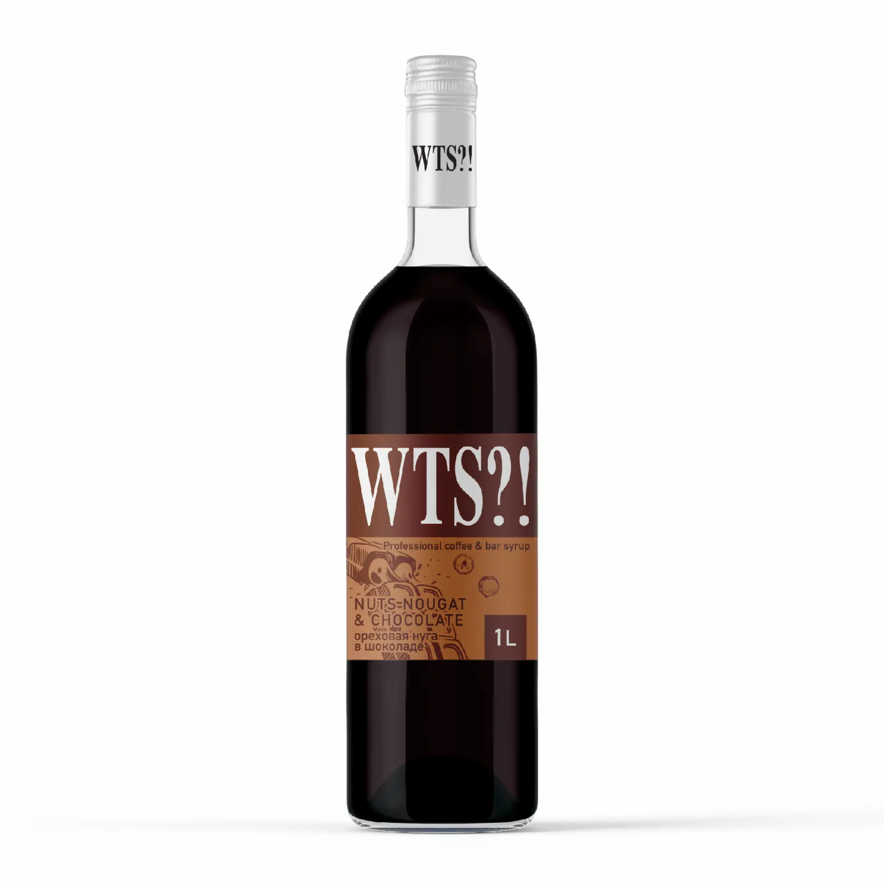 1 шт х Сироп WTS со вкусом Ореховая Нуга в Шоколаде 1 л
