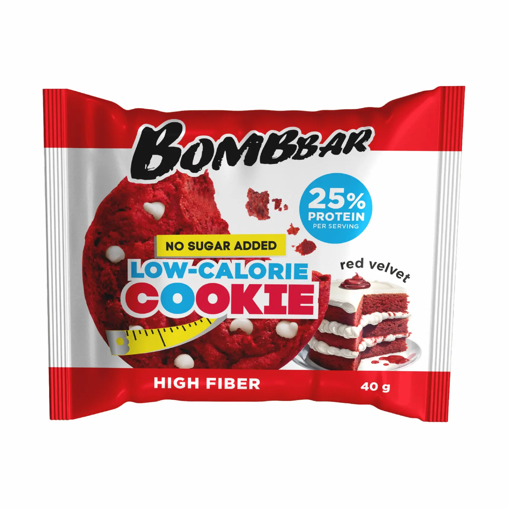 ТМ "BOMBBAR" Печенье неглазированное со вкусом "Красный бархат" 40 г