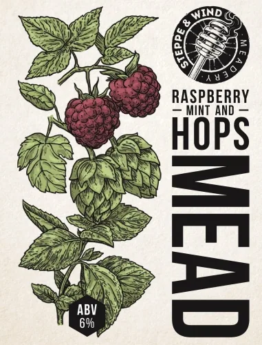 Raspberry, Mint And Hops Mead