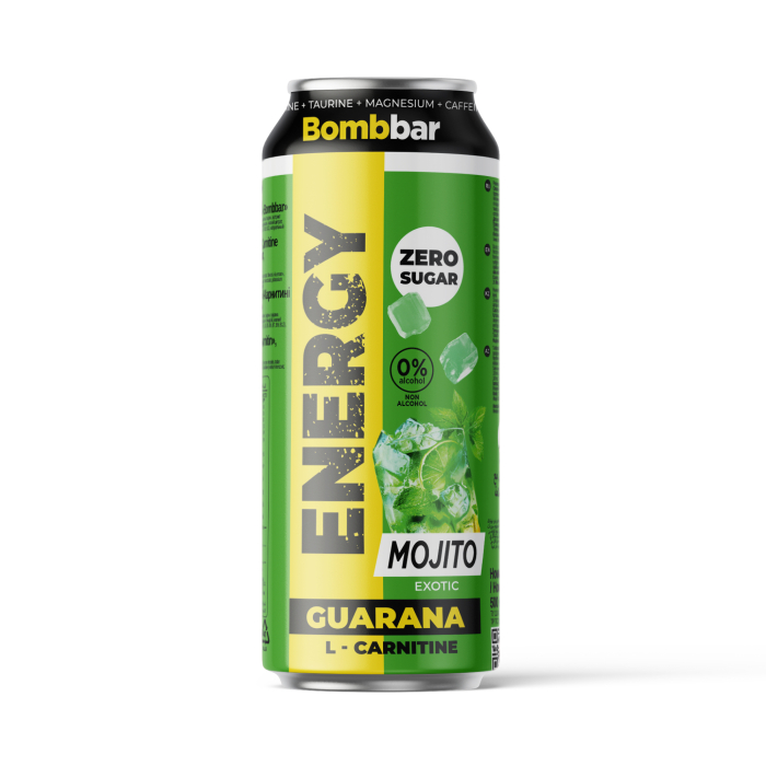 Bombbar Напиток L-Карнитин с гуараной, 0,5 л (Mojito Energy)