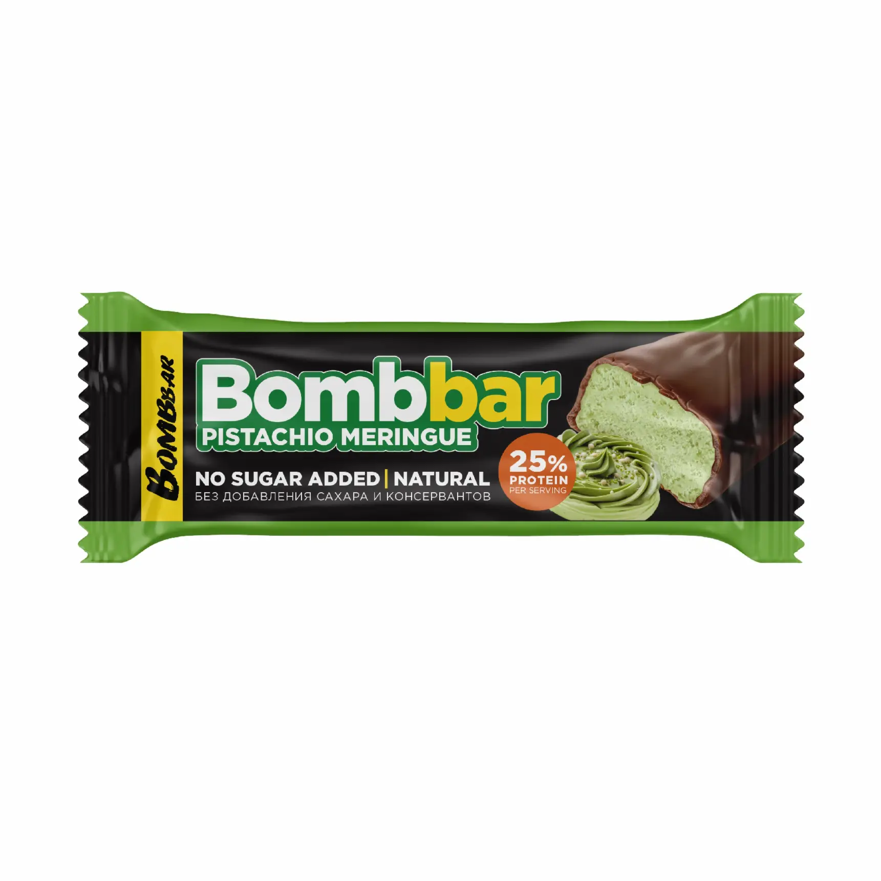 ТМ "BOMBBAR" Батончик глазированный "Фисташковая меренга" 40 гр.