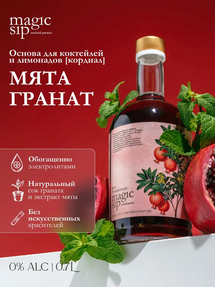 Mint & Pomegranate Cocktail Premix
