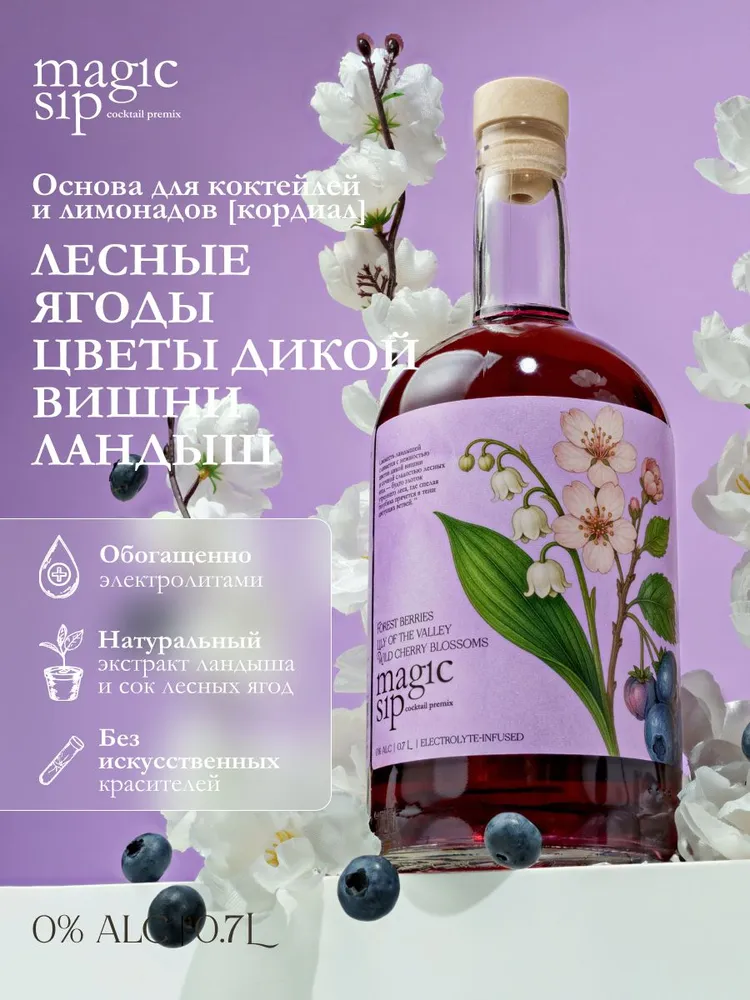 Forest Berries & Lily of the Valley & Wild Cherry Blossom Cocktail Premix